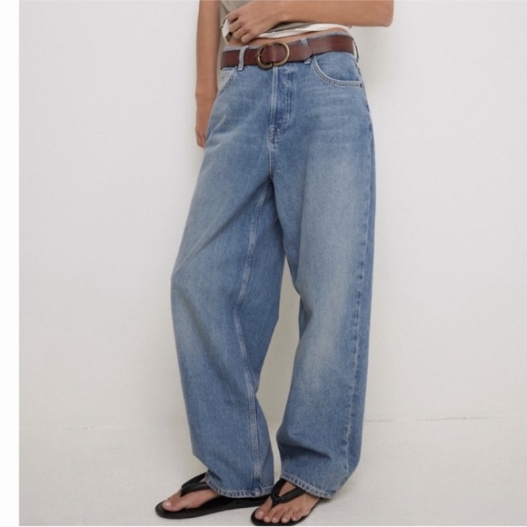 NWT Free People We The Free Cora Slouchy Jeans - Picture 2 of 13